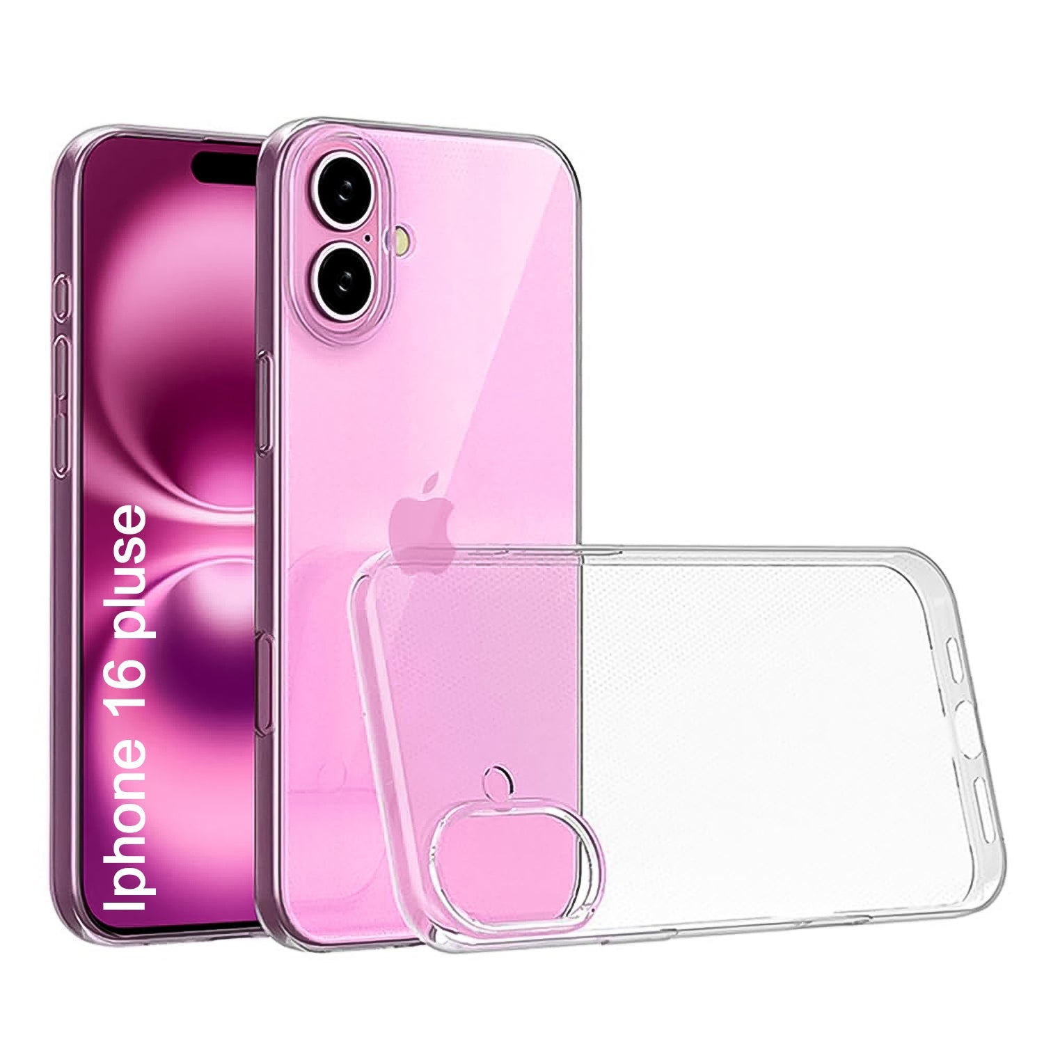Transparent Hard Case For IPhone 16 Case (1 Pc) Transparent Hard Case For IPhone 16 Case (1 Pc)